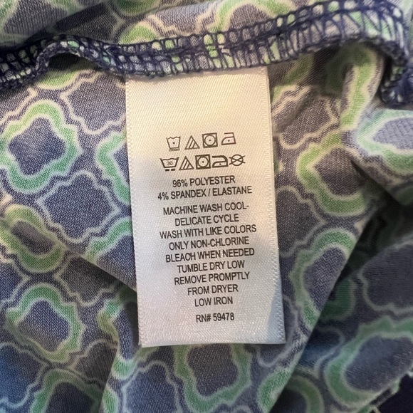 Tahari Geo Faux Wrap Blouse XL Boho Chic Top - Picture 6 of 7